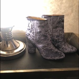 Katy Perry Blue Velvet Boots